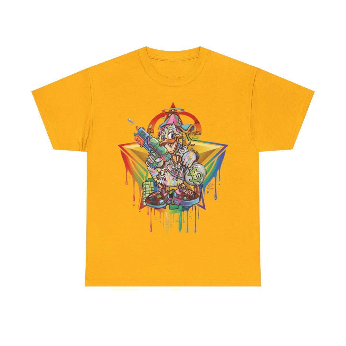 Urban Duck Super Swag Designer Unisex Heavy Cotton Tee by GT Artland