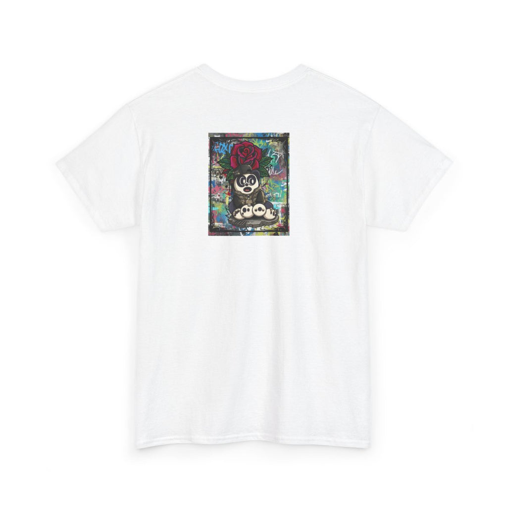 Urban Designer Panda Rose Artist Edtion Unisex Heavy Cotton Tee BY GT ARTLAND