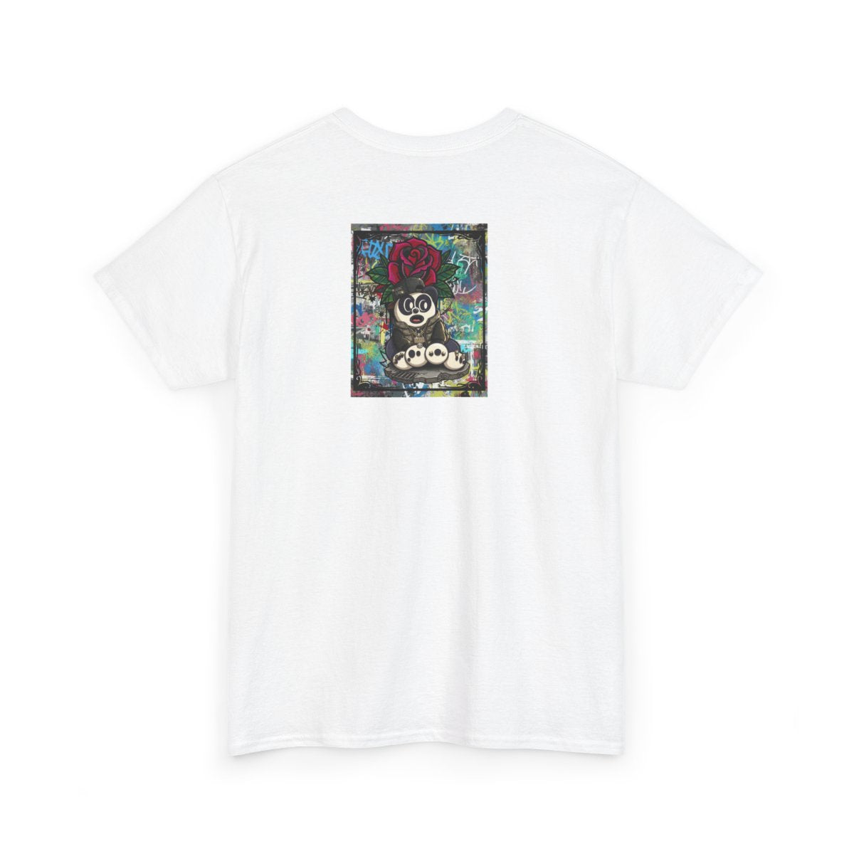 Urban Designer Panda Rose Artist Edtion Unisex Heavy Cotton Tee BY GT ARTLAND