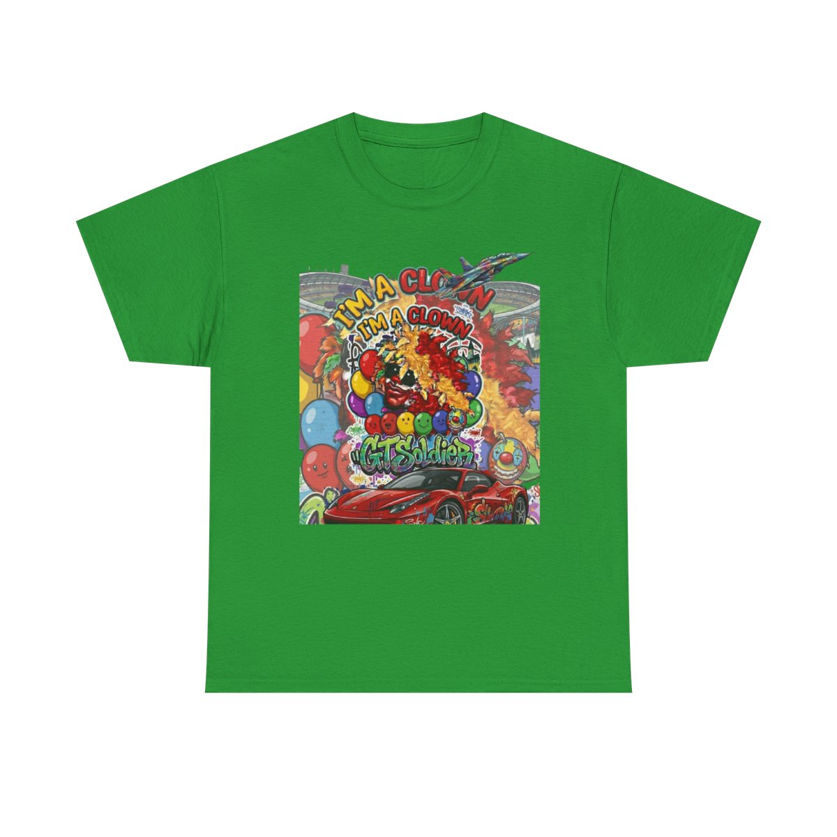 GT Soldier "Im a Clown" Unisex Heavy Cotton Tee by GT Artland