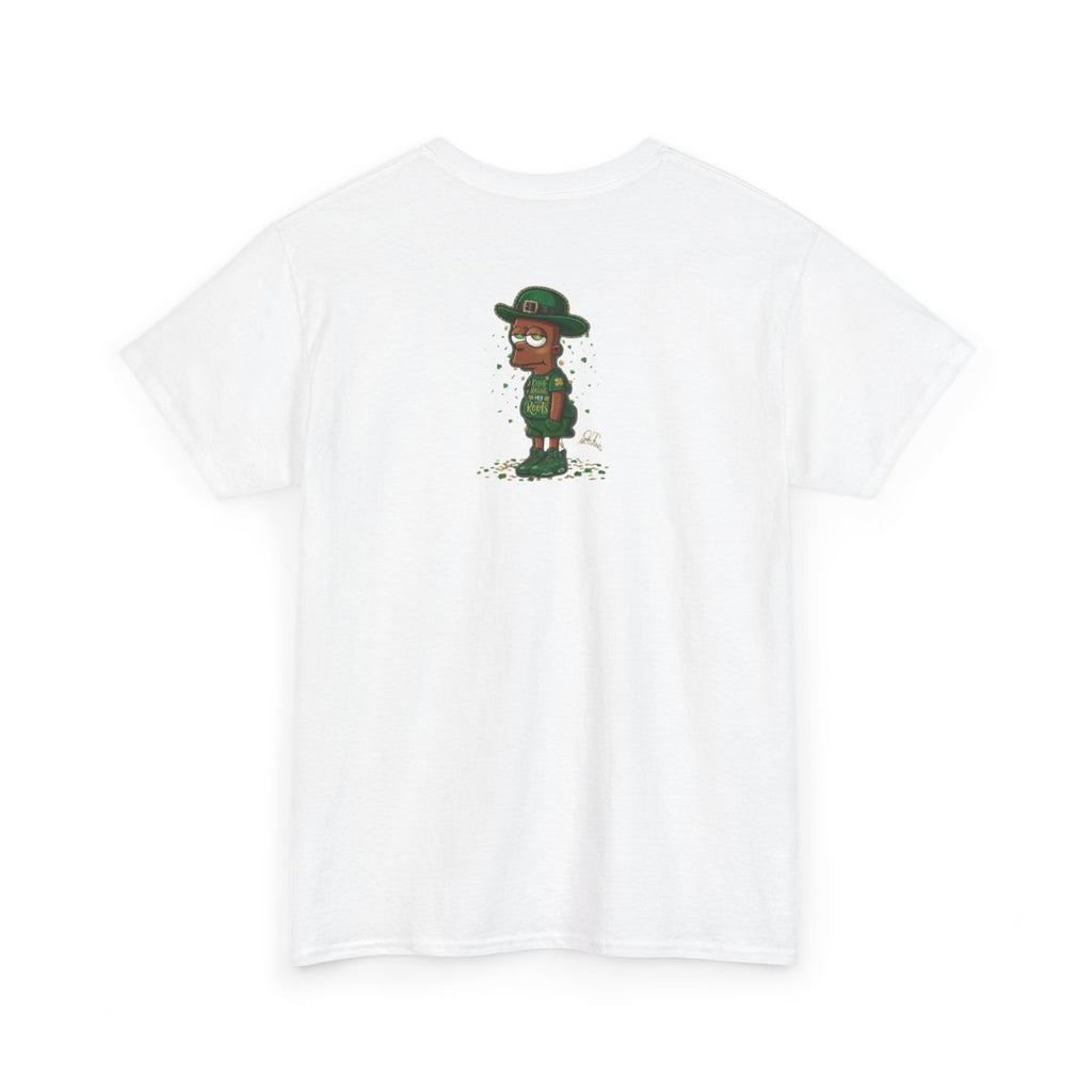 Lucky Charm Urban Irish Ebony bart Designer St Patrick's Day Theme Unisex Heavy Cotton Tee by GT Artland
