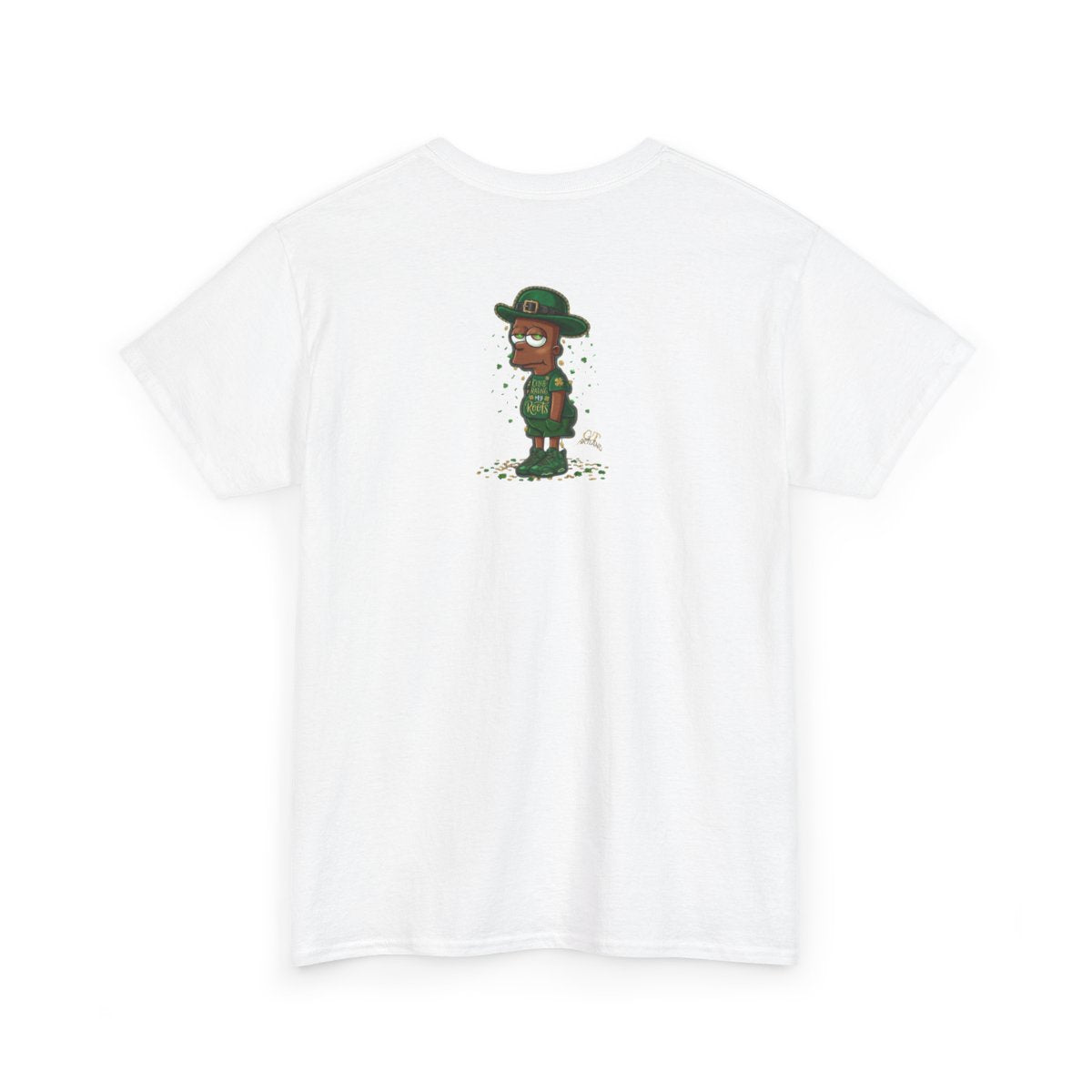 Lucky Charm Urban Irish Ebony bart Designer St Patrick's Day Theme Unisex Heavy Cotton Tee by GT Artland