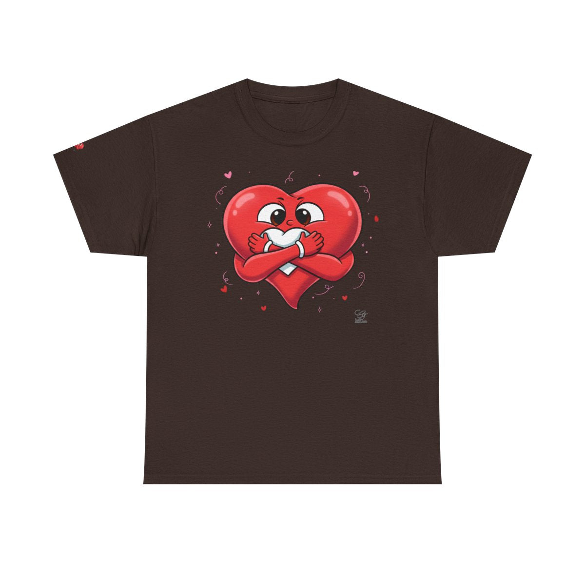 Cute Heart Holding Heart Unisex Heavy Cotton Tee by GT Artland
