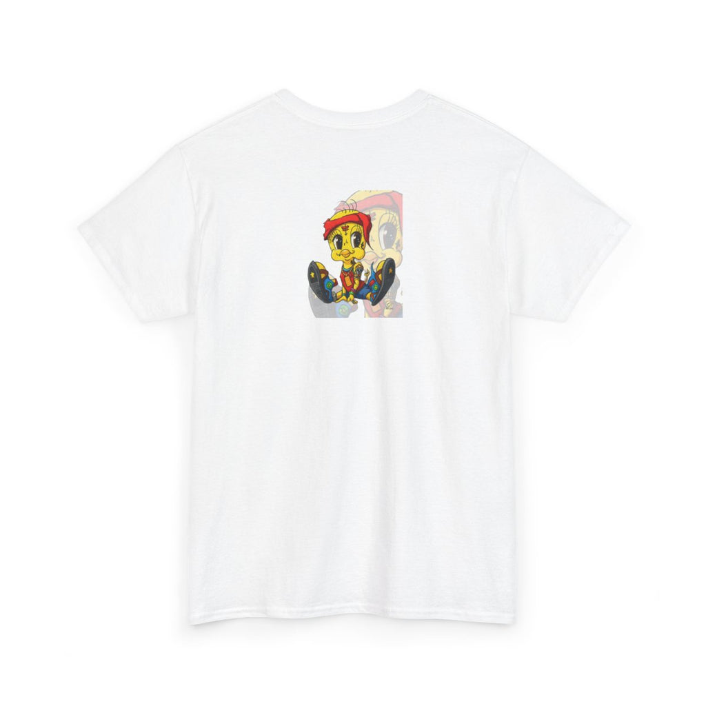 Red Bandana Ghetto Tweet Bird Designer Unisex style Heavy Cotton Tee BY GT ARTLAND