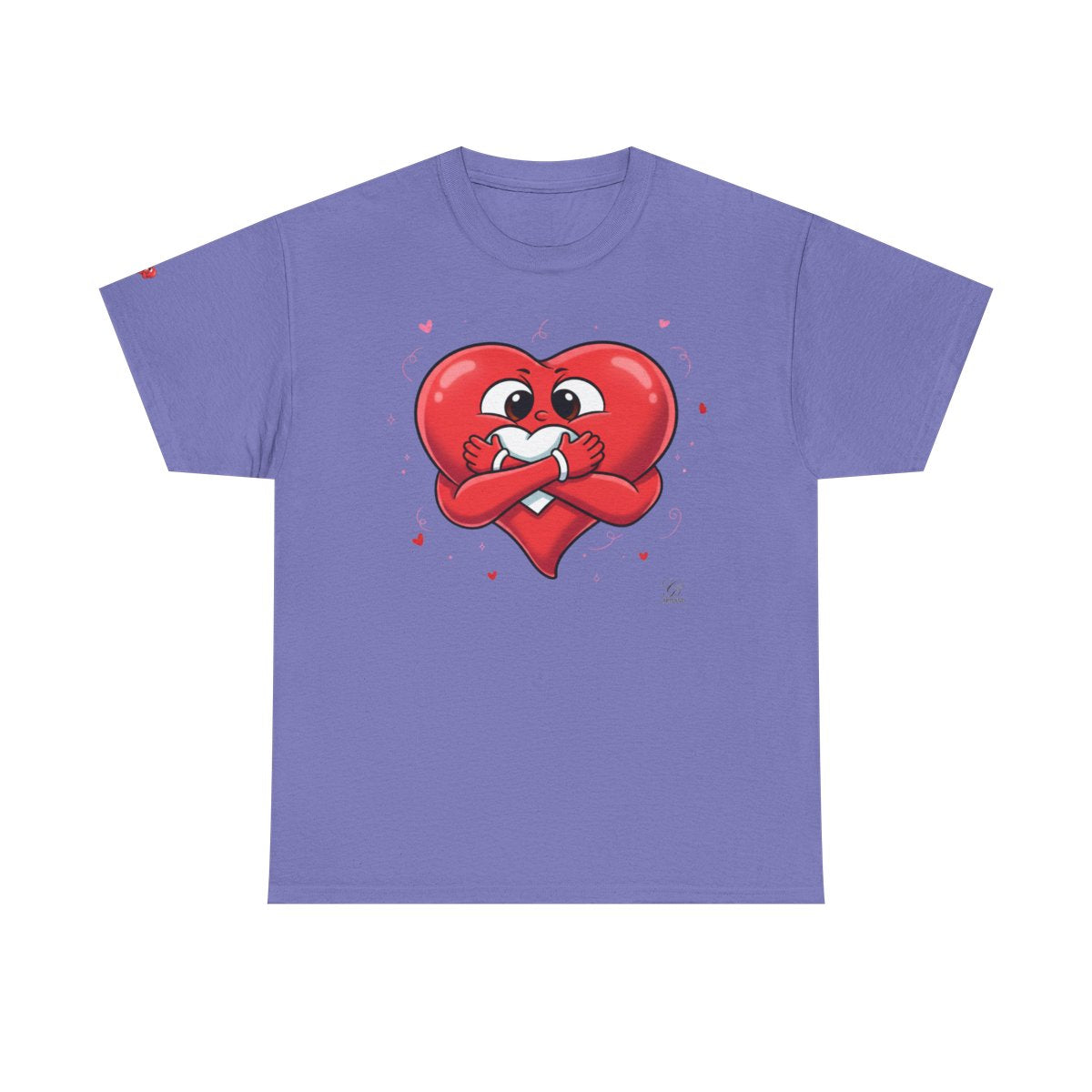 Cute Heart Holding Heart Unisex Heavy Cotton Tee by GT Artland
