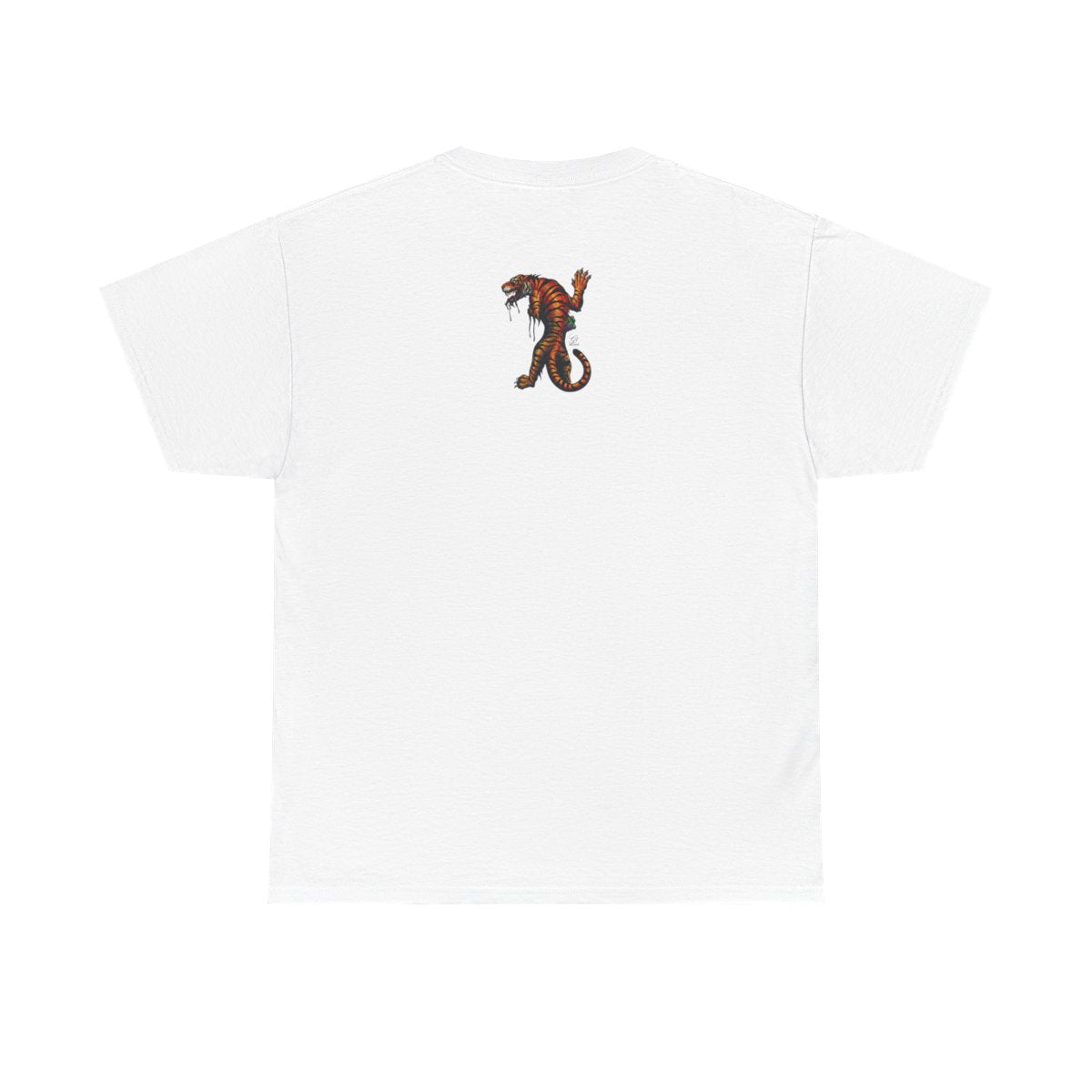 Tiger Spirit Urban Tattoo Style Unisex Heavy Cotton Tee by GT Artland