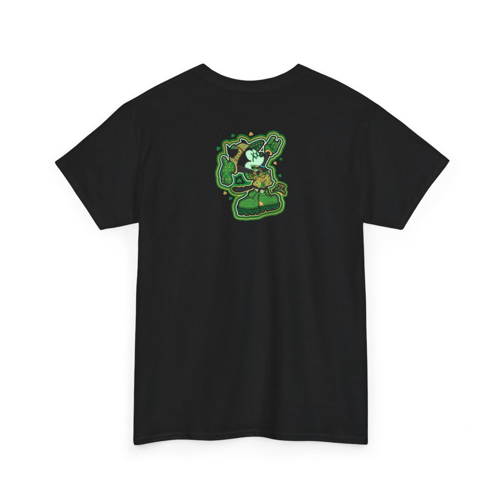Lucky Charm Urban Irish Urban Mickey Designer Unisex Heavy Cotton Tee by GT Artland