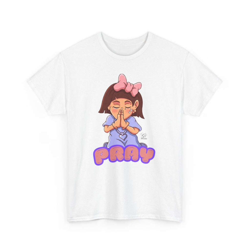 Pray Original Designer Unisex Heavy Cotton Tee by GT Artland