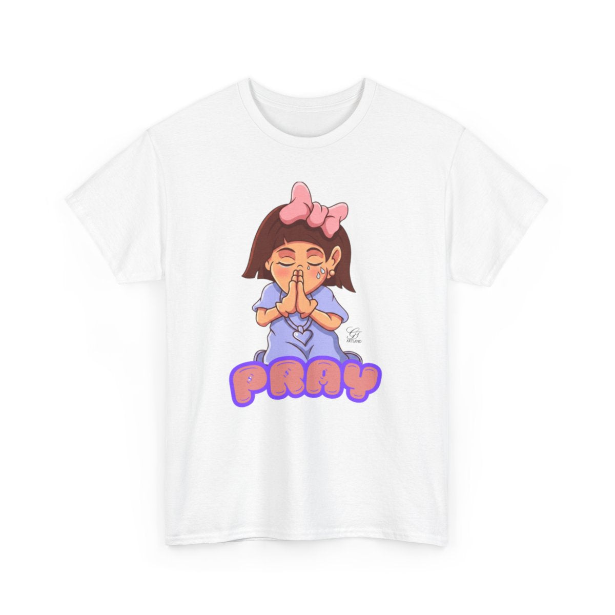 Pray Original Designer Unisex Heavy Cotton Tee by GT Artland