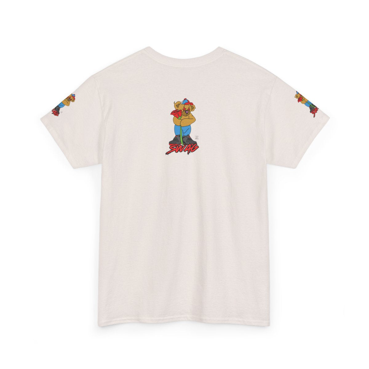 SWAG Love Designer Hip Rose Bear Unisex Heavy Cotton Tee by GT Artland