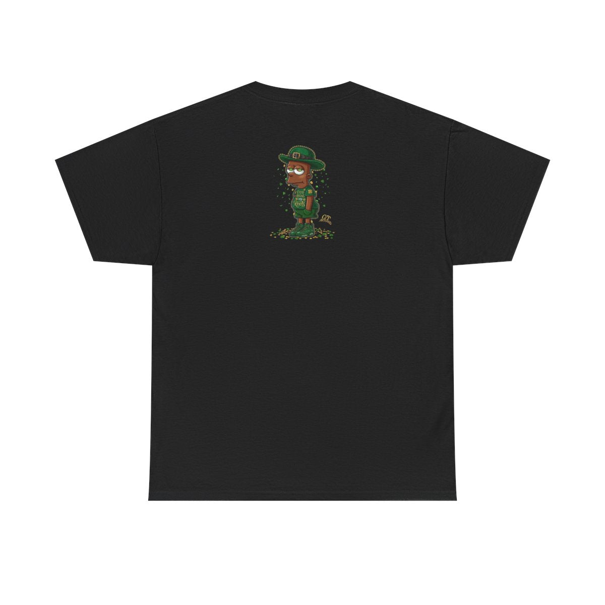 Lucky Charm Urban Irish Ebony bart Designer St Patrick's Day Theme Unisex Heavy Cotton Tee by GT Artland
