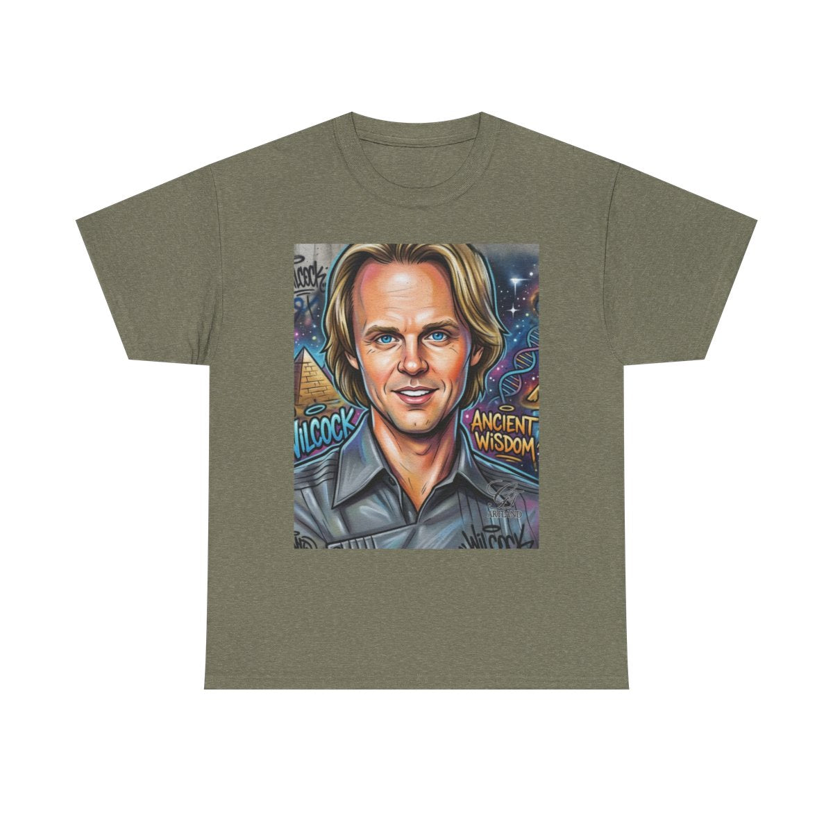 David Wilcock Legendary Urban Graphic Unisex Heavy Cotton Tee by GT Artland