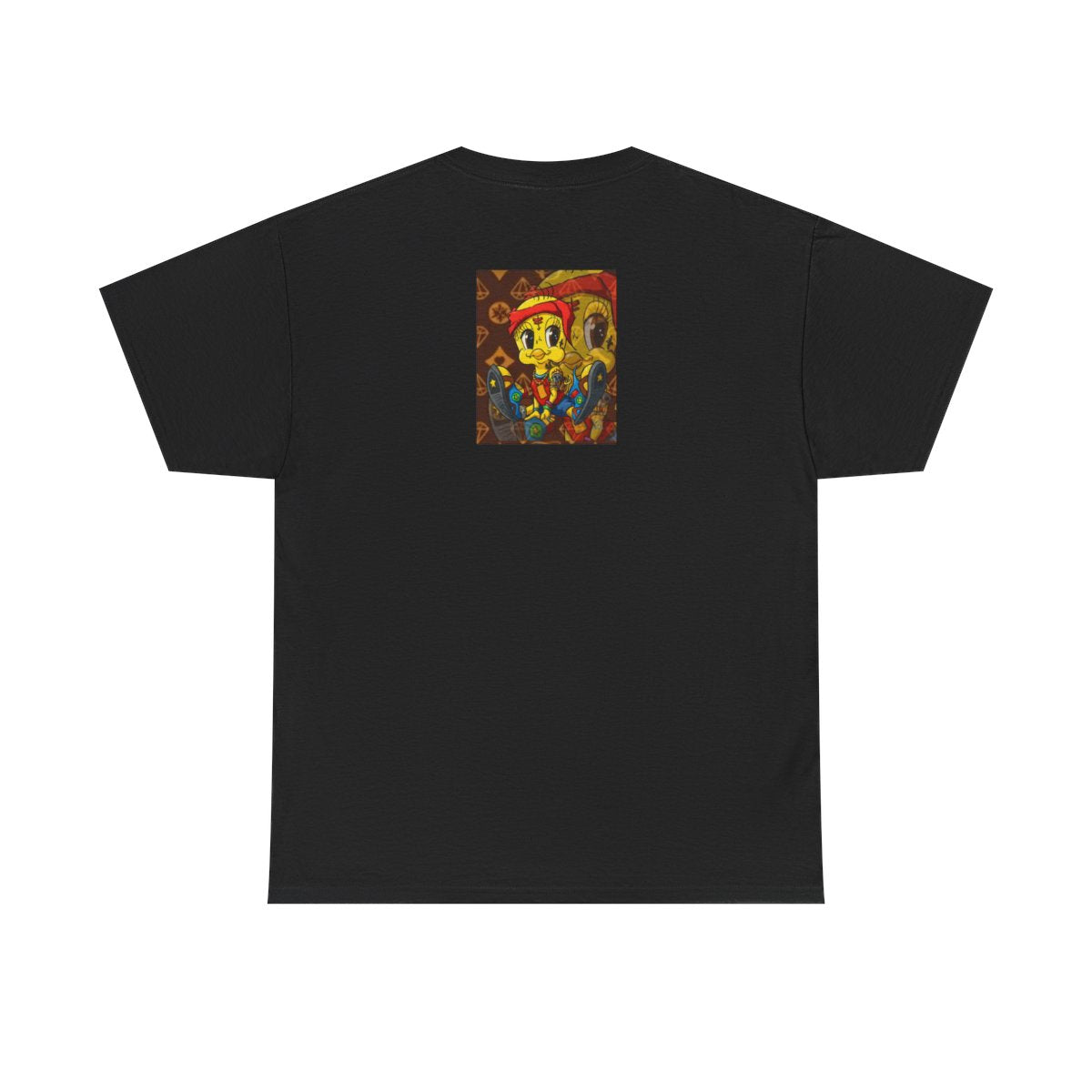 Red Bandana Ghetto Tweet Bird Unisex style Heavy Cotton Tee BY GT ARTLAND