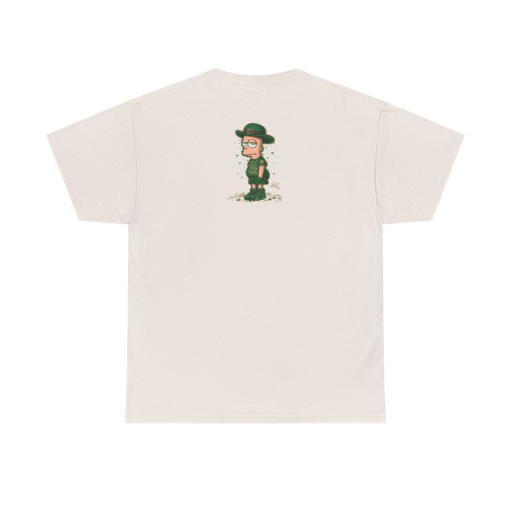 Lucky Charm Urban Irish Bart Designer St Patrick's Day Theme Unisex Heavy Cotton Tee by GT Artland