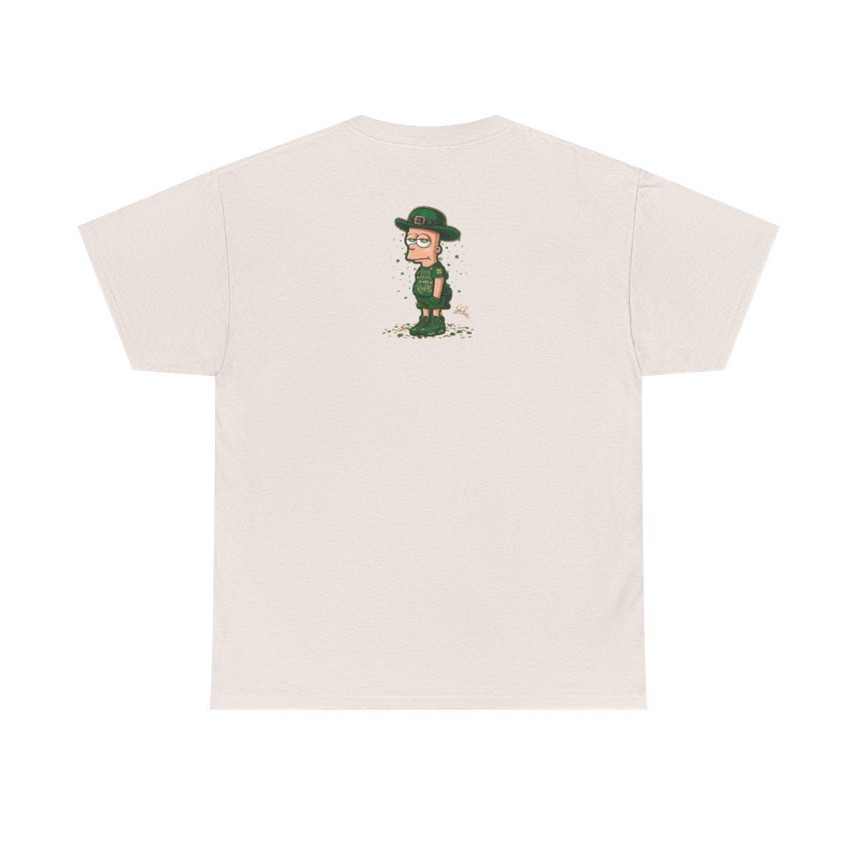 Lucky Charm Urban Irish Bart Designer St Patrick's Day Theme Unisex Heavy Cotton Tee by GT Artland