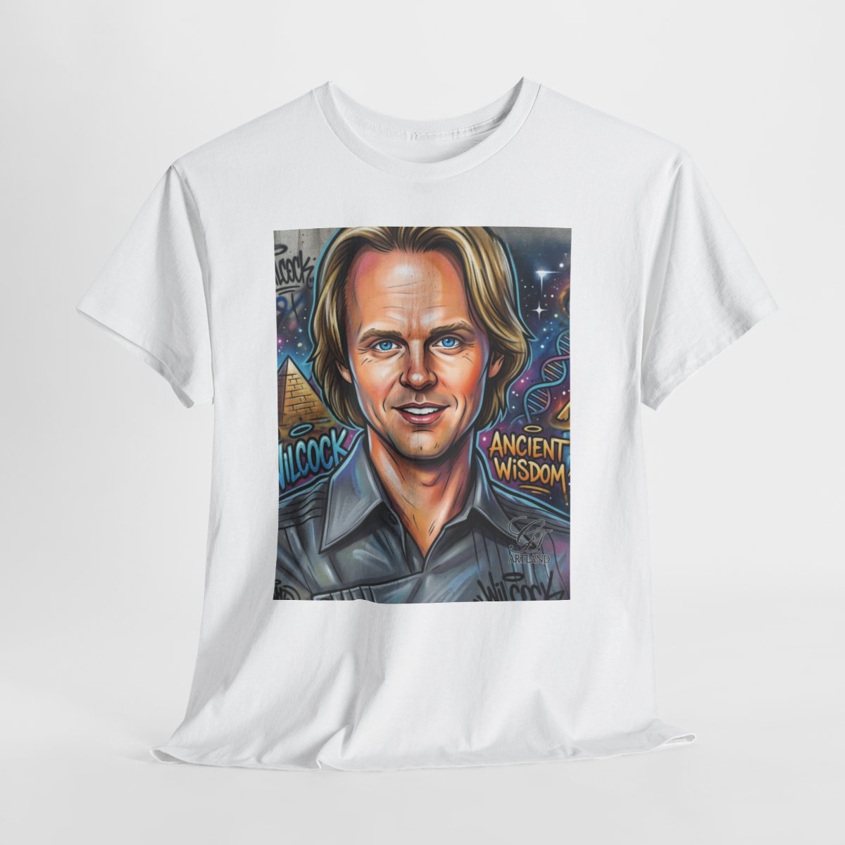 David Wilcock Legendary Urban Graphic Unisex Heavy Cotton Tee by GT Artland