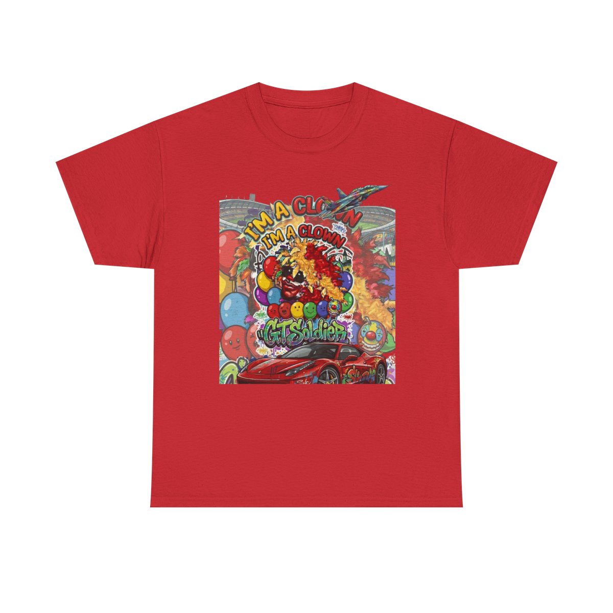 GT Soldier "Im a Clown" Unisex Heavy Cotton Tee by GT Artland