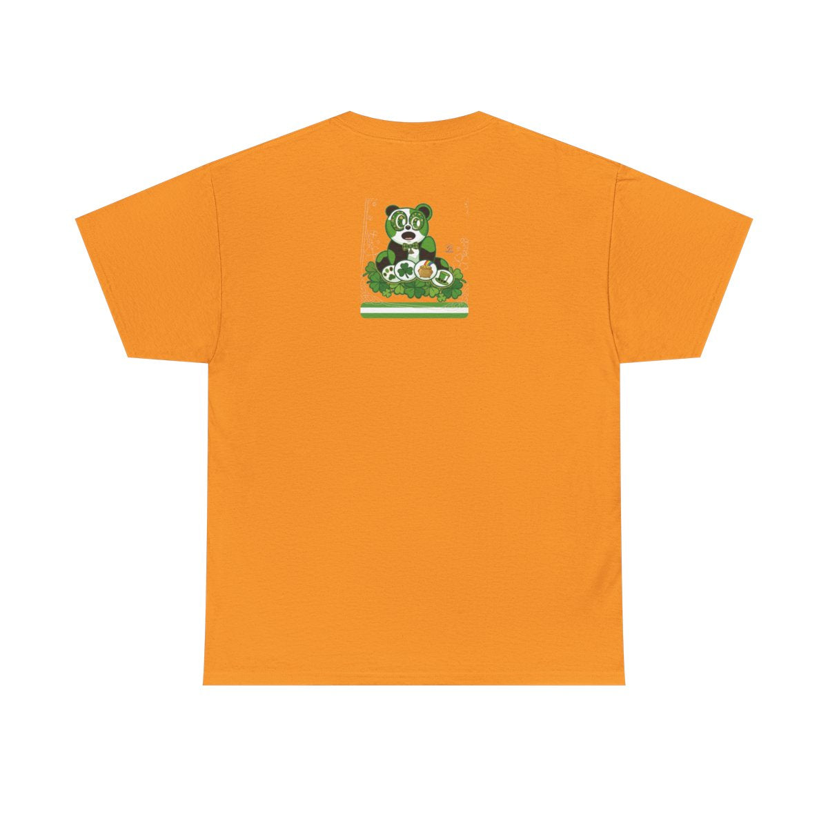 LUCKY CHARM URBAN PANDA GT Green Stripe Designer Edition Unisex Heavy Cotton Tee by GT Artland