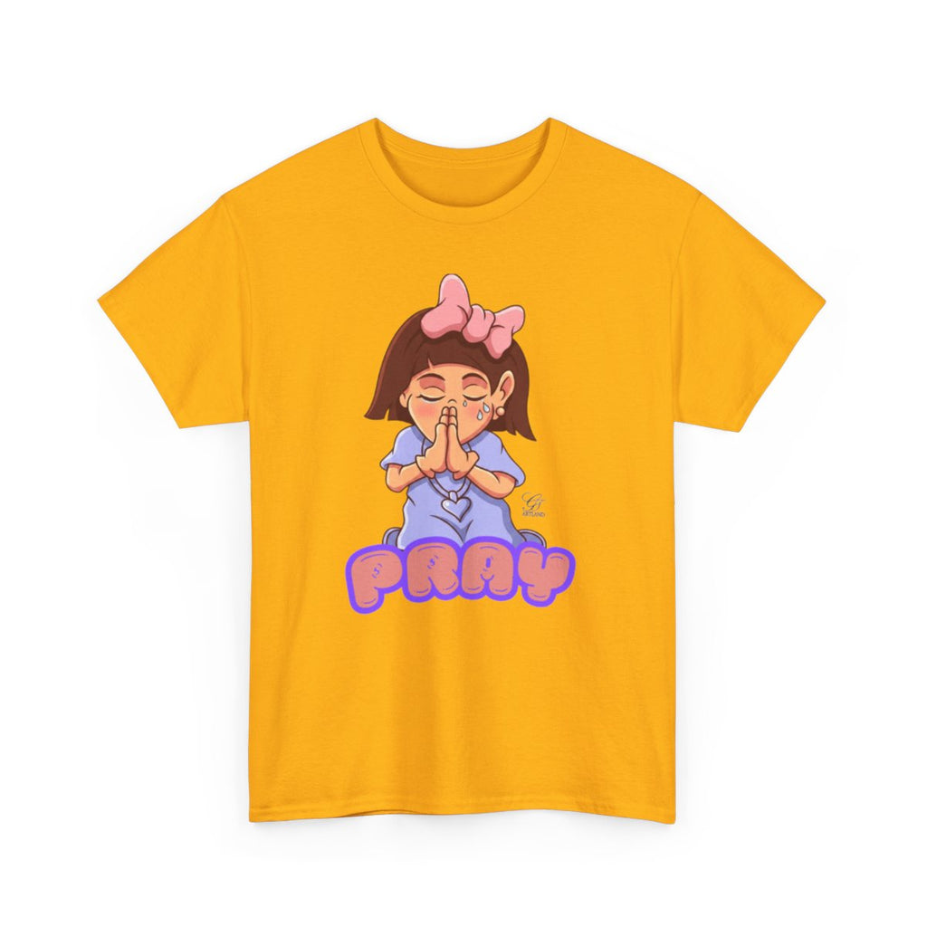 Pray Original Designer Unisex Heavy Cotton Tee by GT Artland