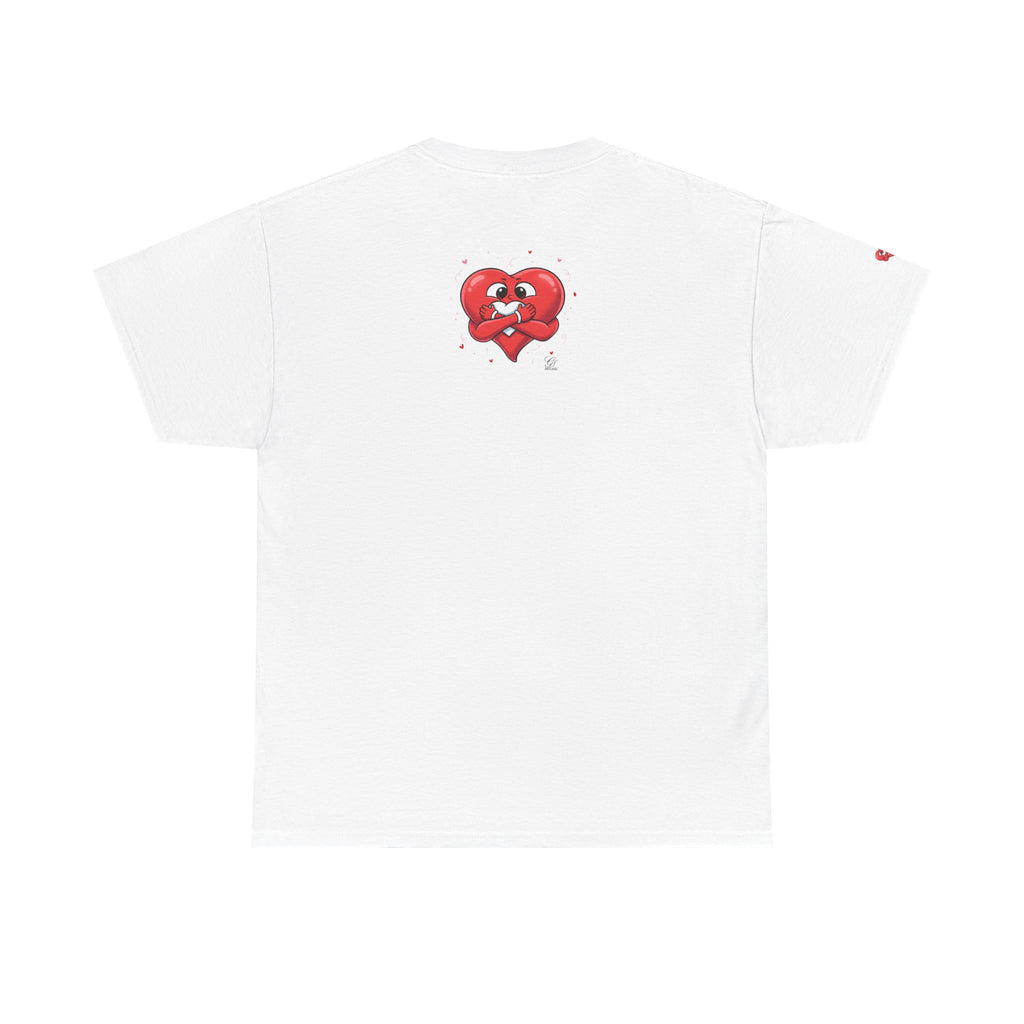 Cute Heart Holding Heart Unisex Heavy Cotton Tee by GT Artland
