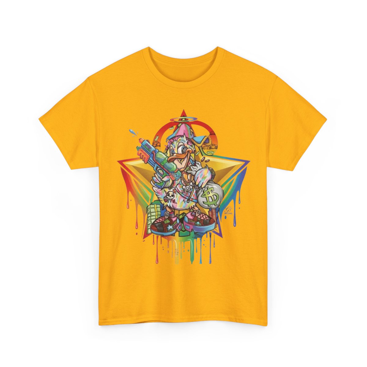 Urban Duck Super Swag Designer Unisex Heavy Cotton Tee by GT Artland
