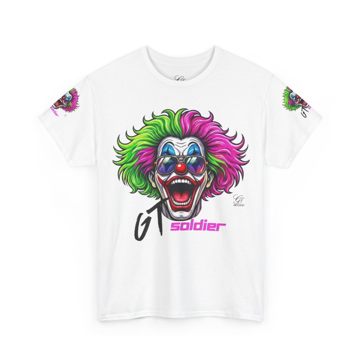 GT Soldier Clown Rapper Fan Gear Elite Designer Unisex Heavy Cotton Tee by GT Artland