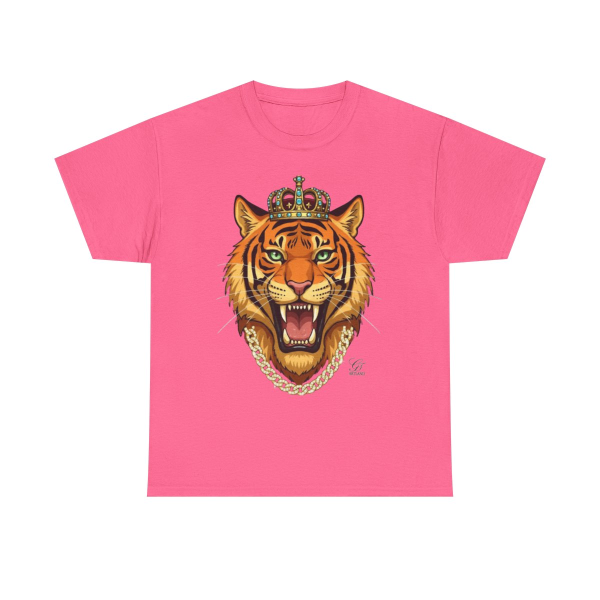 King Tiger GT Designer Unisex Heavy Cotton Tee BY GT ARTLAND