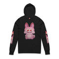 Pink Furry Bubu Unisex Hooded Long Sleeve Tee by GT Artland