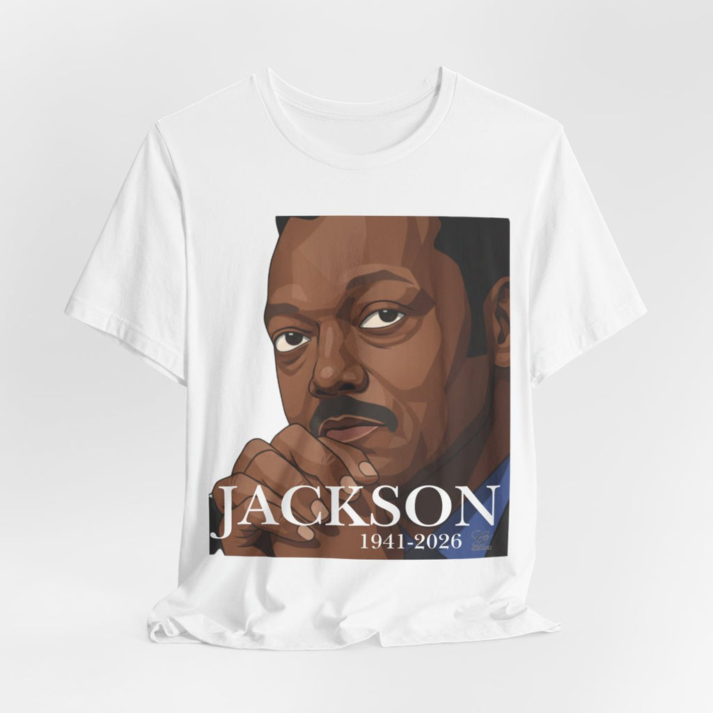Jesse Jackson R.I.P 1941-2026 Unisex Jersey Short Sleeve Tee by GT Artland