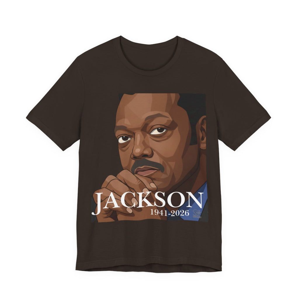 Jesse Jackson R.I.P 1941-2026 Unisex Jersey Short Sleeve Tee by GT Artland