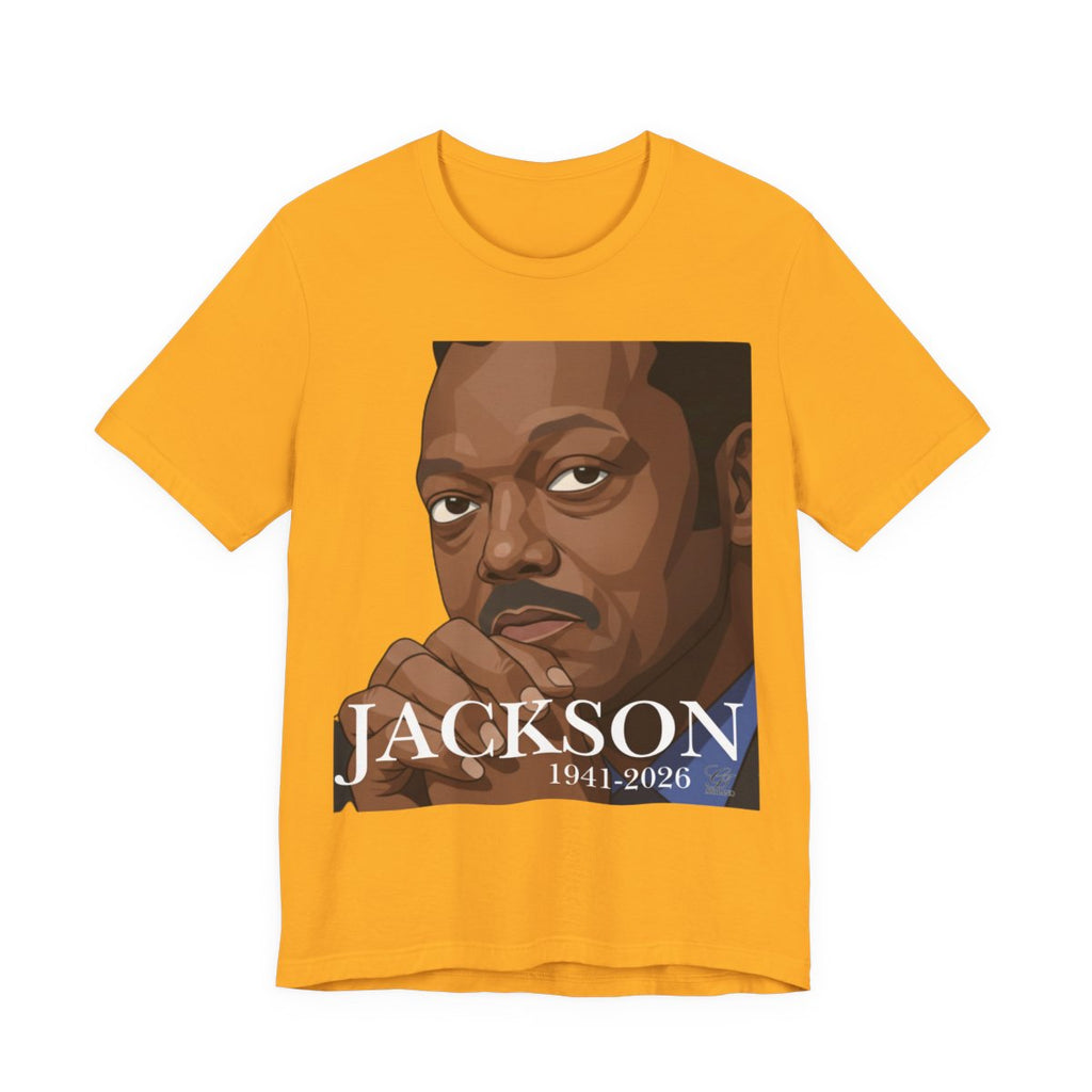 Jesse Jackson R.I.P 1941-2026 Unisex Jersey Short Sleeve Tee by GT Artland