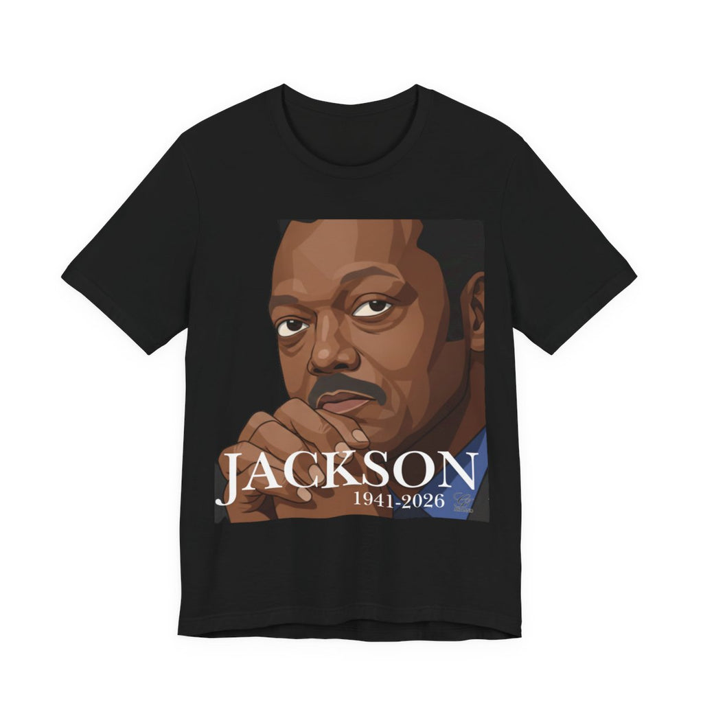Jesse Jackson R.I.P 1941-2026 Unisex Jersey Short Sleeve Tee by GT Artland