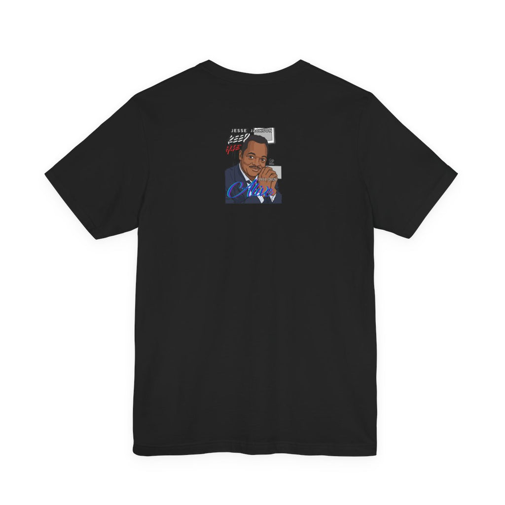 Keep Hope Alive Historical Urban Toon Jesse Jackson Legacy Tribute 1941-2026 Unisex Jersey Short Sleeve Tee by GT Artland