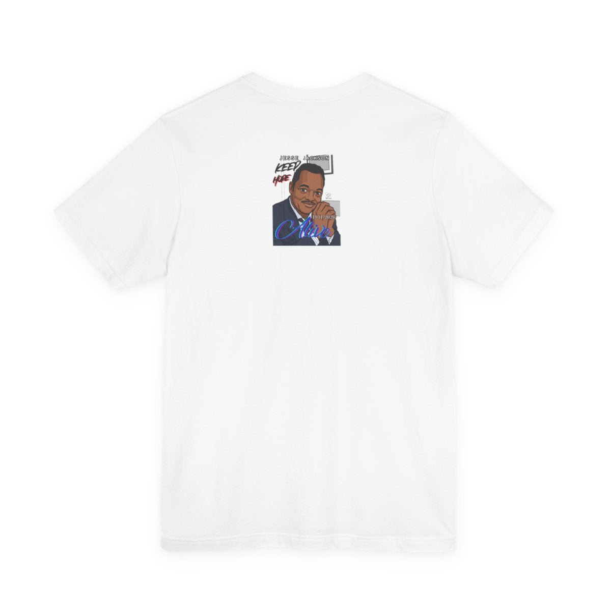Keep Hope Alive Historical Urban Toon Jesse Jackson Legacy Tribute 1941-2026 Unisex Jersey Short Sleeve Tee by GT Artland
