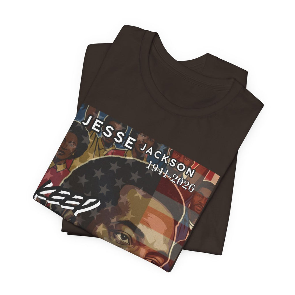 Keep Hope Alive Historical Jesse Jackson Legacy Tribute American PRIDE 1941-2026 Afro Style Unisex Jersey Short Sleeve Tee by GT Artland