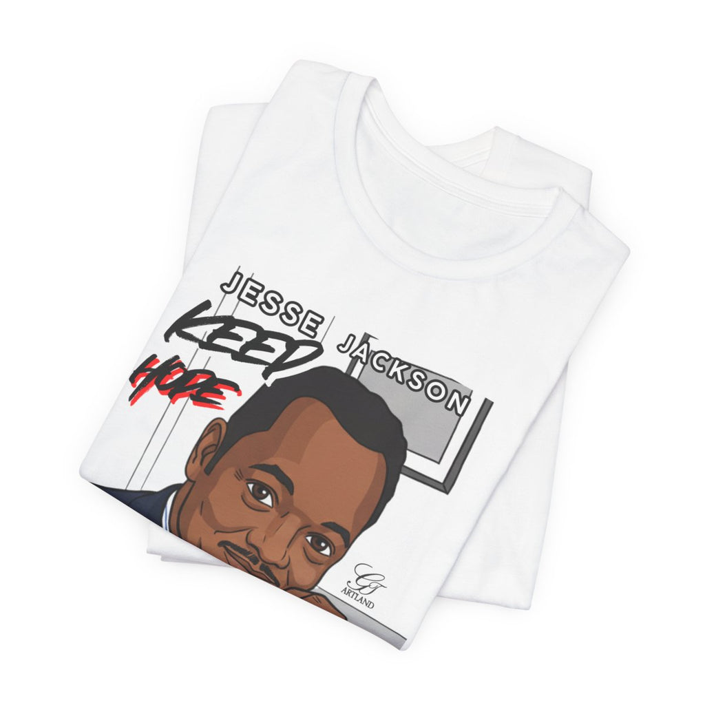 Keep Hope Alive Historical Urban Toon Jesse Jackson Legacy Tribute 1941-2026 Unisex Jersey Short Sleeve Tee by GT Artland