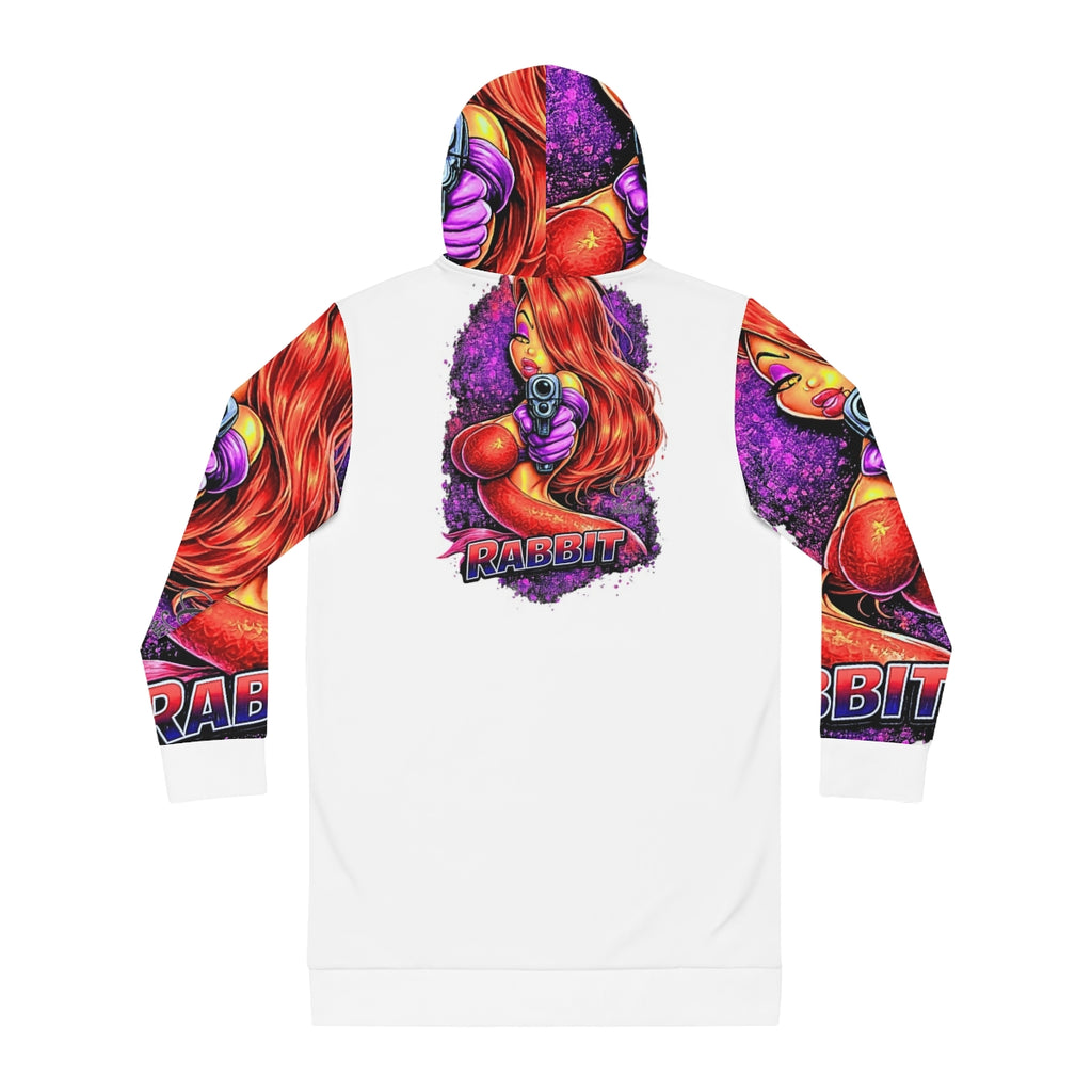 Vixen Rabbit Designer Deluxe Women's Hoodie Dress by GT Artland